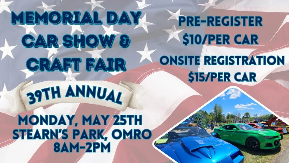 39th Annual Omro Memorial Day Car Show & Craft Fair