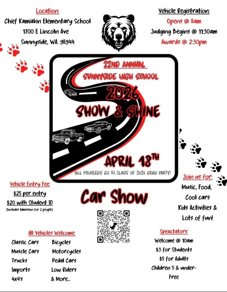 Sunnyside HS 22nd Car Show Fundraiser